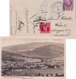 Österreich - 3 H. Jubiläum AK Deutsch-Beneschau - Wien 1911 Nachporto