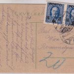 Ungarn/Österreich - Budapest 1917 unfrankierte Karte n. Wien - Nachporto