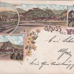 Österreich/Slowenien - Schönstein 1900 unfrankierte Farblitho (Wöllan) Nachporto