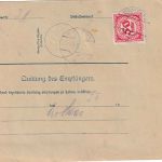 Österreich - Baden b. Wien 1921 bar frank. Wertpaketkarte n. Burgkirchen