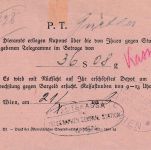 Österreich - 8g Portomarke Telegraphenquittung (Sammelrechnung) Wien 1926