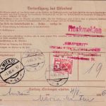 Österreich - Wien 1936 unfrankierte Paketkarte n. Andau + Aushändigungsgebühr