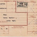 Österreich - Wien 1936 unfrankierte Paketkarte n. Andau + Aushändigungsgebühr