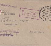 Österreich - Perg 30.10.46 unfrankierter Dienstbrief n. Schwertberg - Nachporto