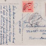 Österreich - 6 Pfg. Wappen Ortskarte Wien 27.12.45 - Nachporto
