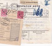 Österreich - Despatch Note für ein Paket "aus Canada ü. Wien 46" 1959 Nachporto