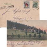 Österreich - Moldau Bahnhof Postablage-Ra1 Karte Niklasberg - Chemnitz 1907