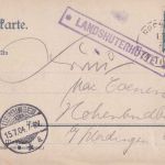Österreich - Landhuterhütte Postablage-Ra1 farb. AK Brenner - Heidelberg 1904