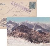 Österreich - Landhuterhütte Postablage-Ra1 farb. AK Brenner - Heidelberg 1904