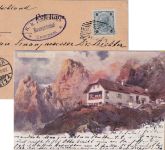 Österreich - Rosengartenhof Karerpass K.K. Postablage Ovalstpl. Karte 1902