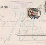 Österreich - Bambergerhaus (Canazei di Fassa 2 Postablage-Ra2 Karte Canazei 1911