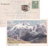 Österreich - Bambergerhaus (Canazei di Fassa 2 Postablage-Ra2 Karte Canazei 1911
