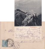 Österreich - St. Wolfgang Schafbergspitze Postablage-K2 sw-AK n. Fulda 1900