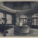 Schlesien - Bad Altheide, Wandelhalle - sw-AK, gelaufen 1935 - Stichwort: Glatz