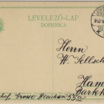 Ungarn/Kroatien - 5 F. Ganzsache Zagreb - Hamburg 1913 philatel. Korrespondenz