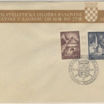 Jugoslawien - 2. Nat. Briefmarkenausstellung Zagreb 1941 Schmuck-FDC + ESST