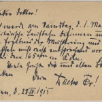 DR - Trier 1 PK Zu befördern, Zensurstempel 5 Pfg. Germania GA Trier Berlin 1915