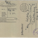DR - Flieger-Abteilung A Nr. 211 Briefstempel Feldpost-Kartenbrief 1917 n.