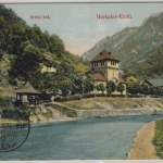 Ungarn/Rumänien - 2 F. Turul bilds. Farb-AK Herkulesbad n. Morgenstern 1911