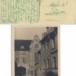 Lettland - 10 S. Freimarken Paar sw-Fotokarte Riga - Lübeck 1936