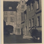 Lettland - 10 S. Freimarken Paar sw-Fotokarte Riga - Lübeck 1936
