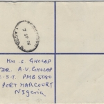 Nigeria - 27 K. Einschreibe-Ganzsache + Zusatz n. JERSEY, Port Harcourt 1976