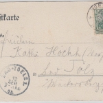 Württemberg - Reutlingen Wilhelmstraße Marktplatz Farb-AK gelaufen v. Honau 1902