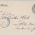 Württemberg - Reutlingen Marktplatz m. Wilhelmstraße, sw-AK - gelaufen 1902