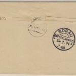 Deutsches Reich - Teuplitz 1894 K1 10 Pfg. Krone/Adler Brief n. Sorau