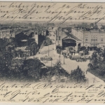 DR - 2+3 Pfg. Germania Karte Bickerdike-Flaggenstempel Leipzig 13 - München 1903