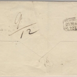 München 1844 - L2 a. Portobrief n. Dresden/Sachsen - Briefhülle ohne Inhalt