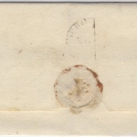 3 Kr. Quadrat blau, Charge-Brief gMR 91/Freising 10/7. (?) n. Ober…(?) - ohne