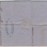 6 Kr. Quadrat braun, Brief aus Bocholt (!) über Mannheim (!!) in gMR