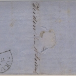 3 Kr. Quadrat blau, Brief oMR 418/Regensburg 16. Dec. 1858 n. Straubing - mit