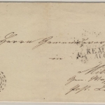 3 Kr. Quadrat rot, Brief oMR 249/Kempten 1. Aug 1866 n. Mitten b. Lindau - ohne