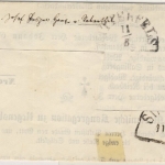 1 Kr. Quadrat gelb, Drucksachenbf. OPA Regensburg 10 Jun 1867 n. Mitterfels u.