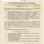 1 Kr. Quadrat gelb, Drucksachenbf. OPA Regensburg 10 Jun 1867 n. Mitterfels u.