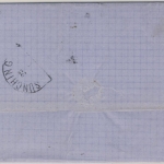 6 Kr. Quadrat blau, "Hässliches Entlein", Brief oMR 325/München 22. Jan 1864
