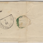 3 Kr. Quadrat rot, Brief oMR 508/Straubing 27/8. (?) n. Kollbach b.