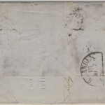 3 Kr. Quadrat blau, Brief gMR 479/Schweinfurt 30/7 (1858) n. Erlangen - mit