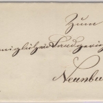 6 Kr. Quadrat braun, re. Bogenrand, oMR 418/Regensburg 31. Mär 1860 n.
