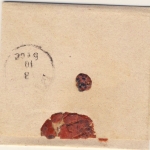 1 Kr. Wappen gez., senkr. Dreierstriefen, Brief K1 Gangkofen 12/10 (?) n.