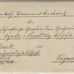 3 Kr. Wappen gez., Bischofsbrief HKS Viechtach 24/1 (?) n. Regensburg - ohne