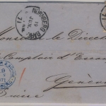 7 Kr. Wappen gez., Brief K1Nürnberg Bahf 19 Jun 71 n. Genf/Schweiz - mit