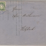 1 Kr. Wappen gez. (Mi.Nr. 22Yb), Drucksbf. K1 Nürnberg 19. Jun (1873) n.
