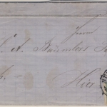 1 Kr. Wappen geschn., Ortsbf. OPA Nürnberg 30. Apr 1868 - mit Inhalt - Marke