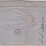 1 Kr. Wappen geschn., Ortsbf. OPA Nürnberg 30. Apr 1868 - mit Inhalt - Marke