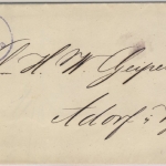 1 Kr. Wappen gez., DrucksBf. K1 Hof 2.I. (1872) n. Adorf/Sachsen - mit gedr.