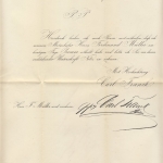 1 Kr. Wappen gez., DrucksBf. K1 Hof 2.I. (1872) n. Adorf/Sachsen - mit gedr.