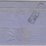 6+1 Kr. Wappen geschn., Brief oMR 704/Bodenwöhr 4/3. (1868) n. Gunzenhausen -